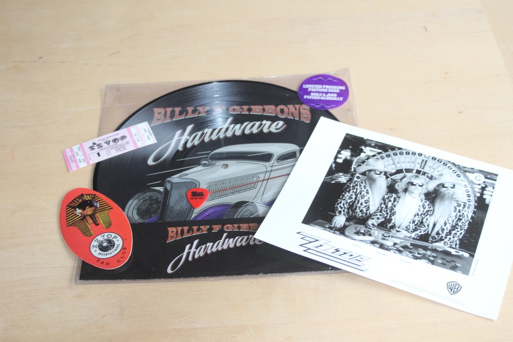 ZZ-Top - Billy F Gibbons – Hardware Picture Disc + Memorabilia Items - LP专辑(单品) - 2022 #1.0