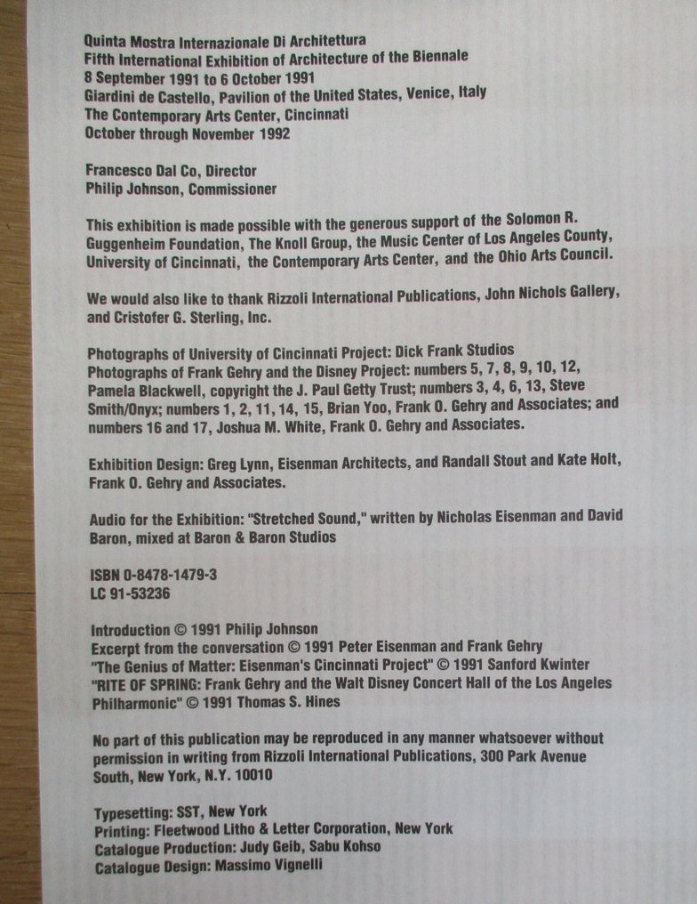 Philip Johnson (intro) - Peter Eisenman & Frank Gehry - 1991 #1.0