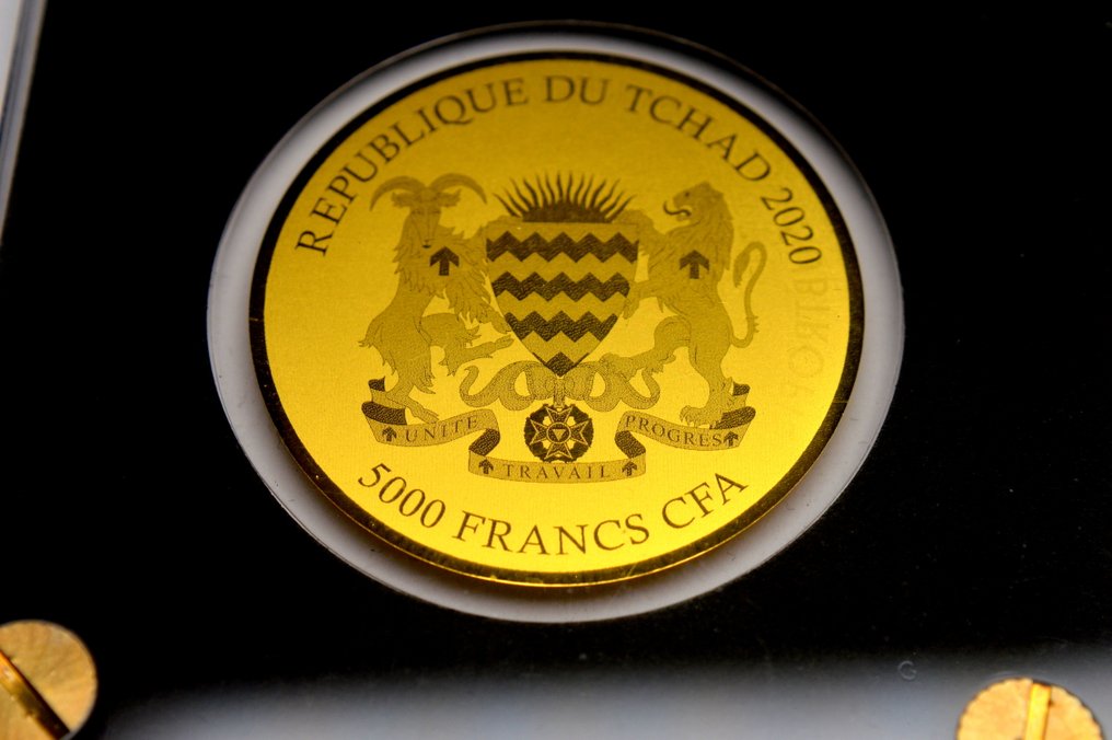 Chade. 5000 Francs 2020 Subtropical Zone - 1/200oz (.999) (Sem preço de reserva) #3.2