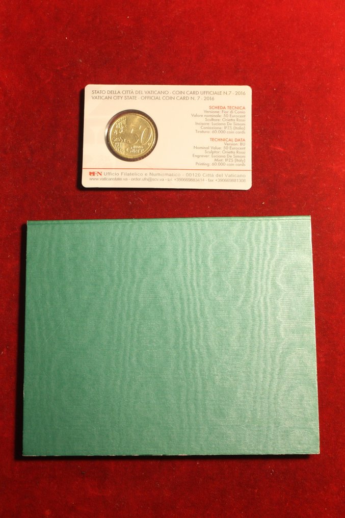 Vaticaan. Year Set (BU) / Coincard 2010/2016 (2 items)  (Zonder minimumprijs) #1.0