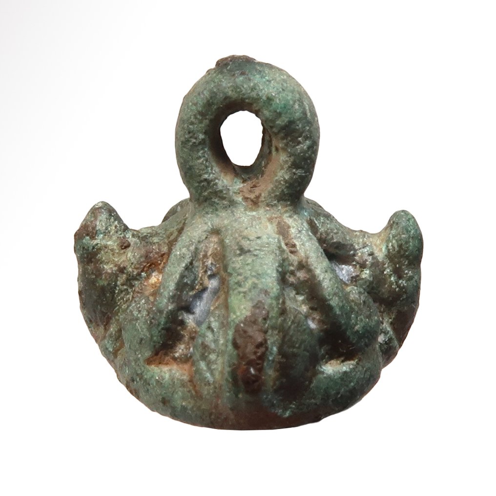 腓尼基 黄铜色 甲虫吊坠 #4.3