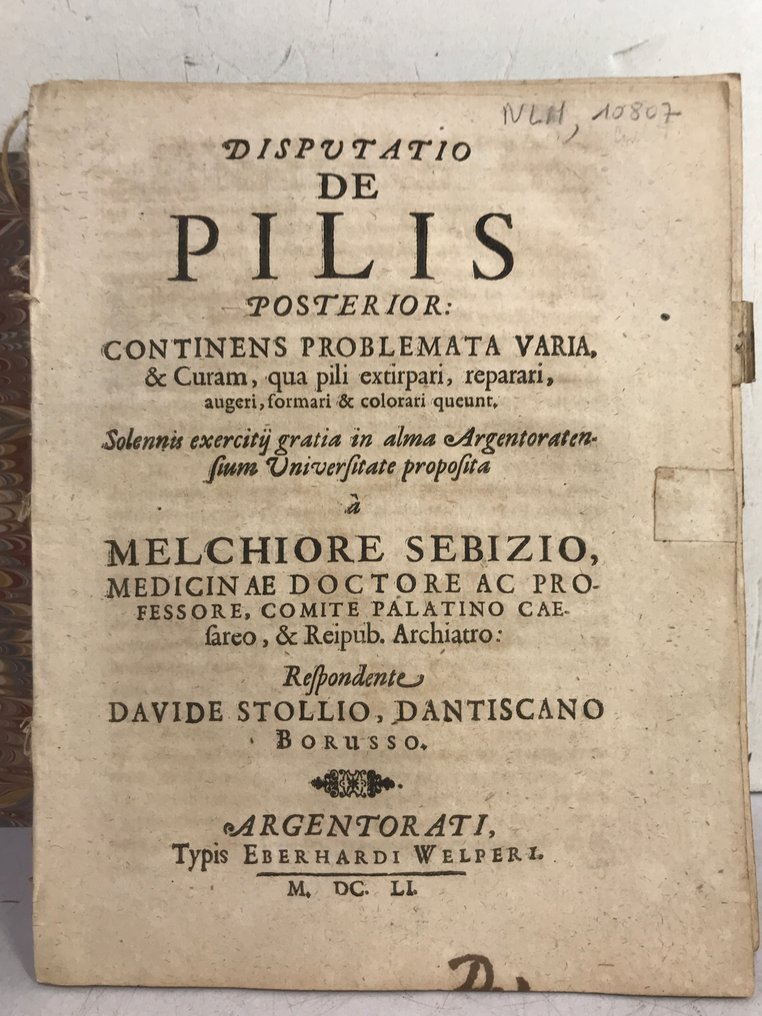 Collectif - Disputatio Cheirurgica de Ulceribus... [14 dissertations de médecine] - 1647-1688 #2.1