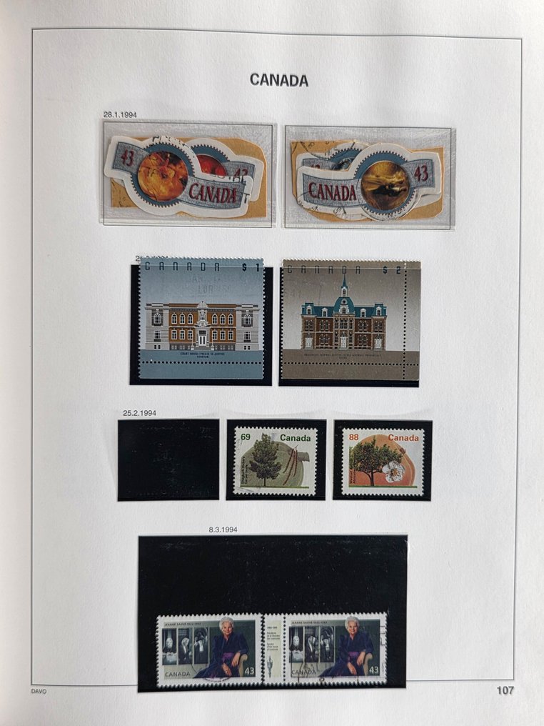 加拿大 1993/2011 - 收集在两个Davo相册中 #4.3