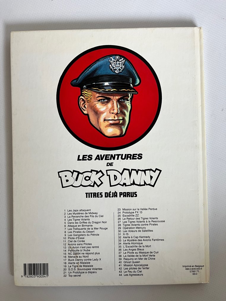Buck Danny T44 - Les Agresseurs + dédicace + dédicace manuscrite - C - 1 Album - First edition - 1988 #2.1