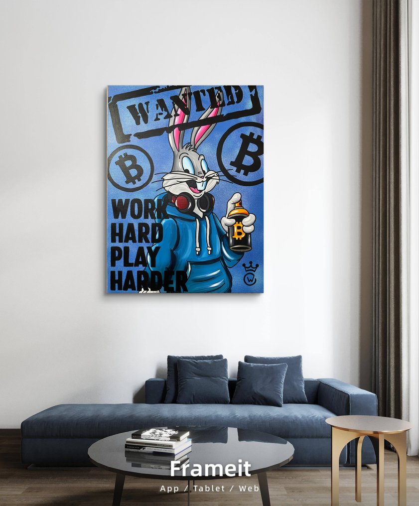 Xavier Van Walsem (1980) - Bugs bunny spraycan bitcoin #1.0