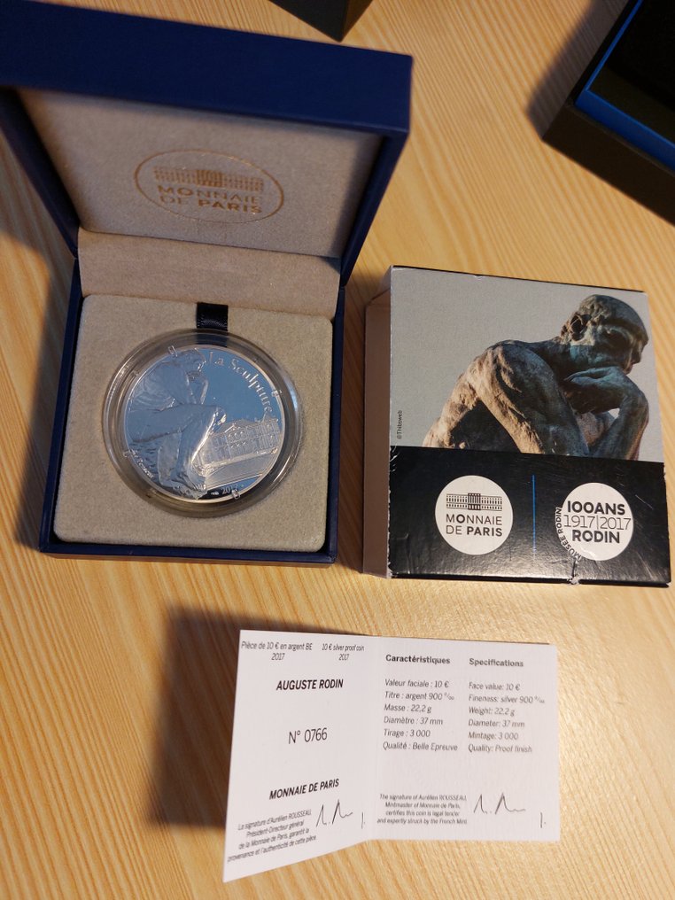 Frankreich. 10 Euro 2017/2018 (3 monnaies) Proof #3.2