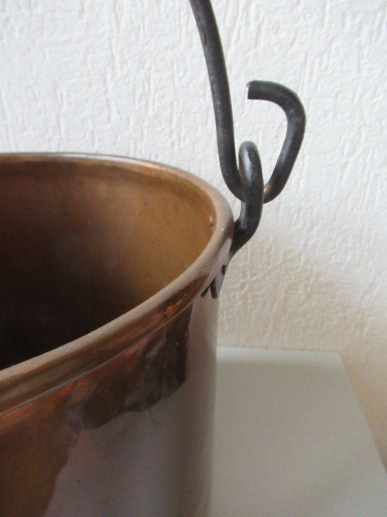 Bucket - Red copper bucket boiler fireplace insert - Red copper #4.3