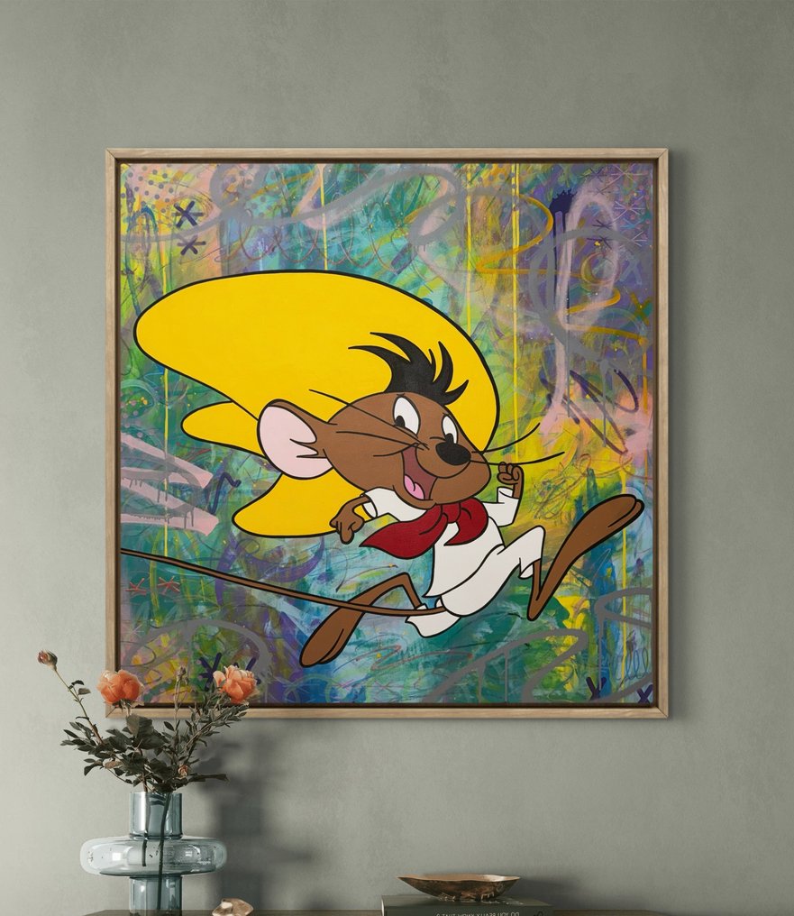 isem (1985) - Speedy gonzales X Go fast (size XL 100x100 100% hand paint) #4.3