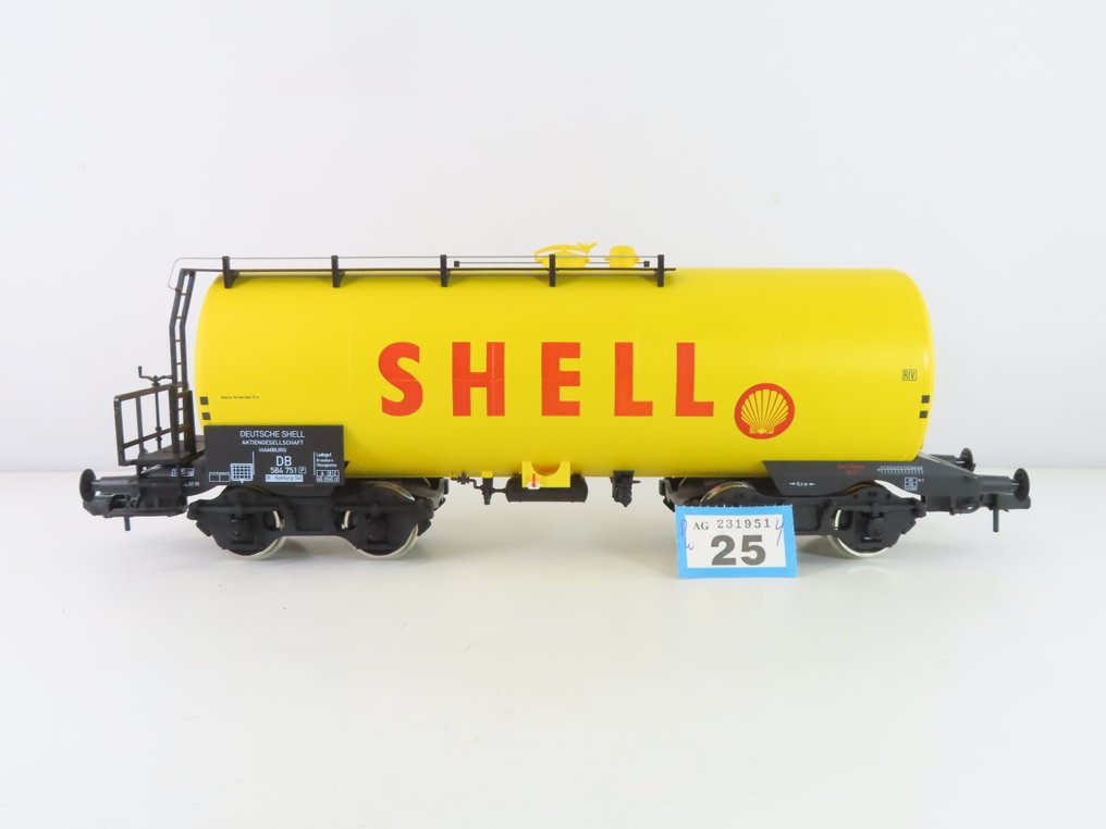 Märklin 1 - 58663 - Τρένο μοντελισμού μεταφοράς εμπορευμάτων (1) - 4-αξονική δεξαμενόπλοιο με επάνω γράμμα 'SHELL'. - DB #3.2