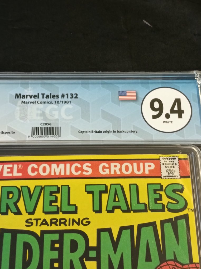 Marvel Tales (Vol. 2) #132 - UK Price Variant - EGC 9.4 - Whodunit! - Reprints Amazing Spider-Man #155 - 1 Graded comic - First edition - 1981 #1.0