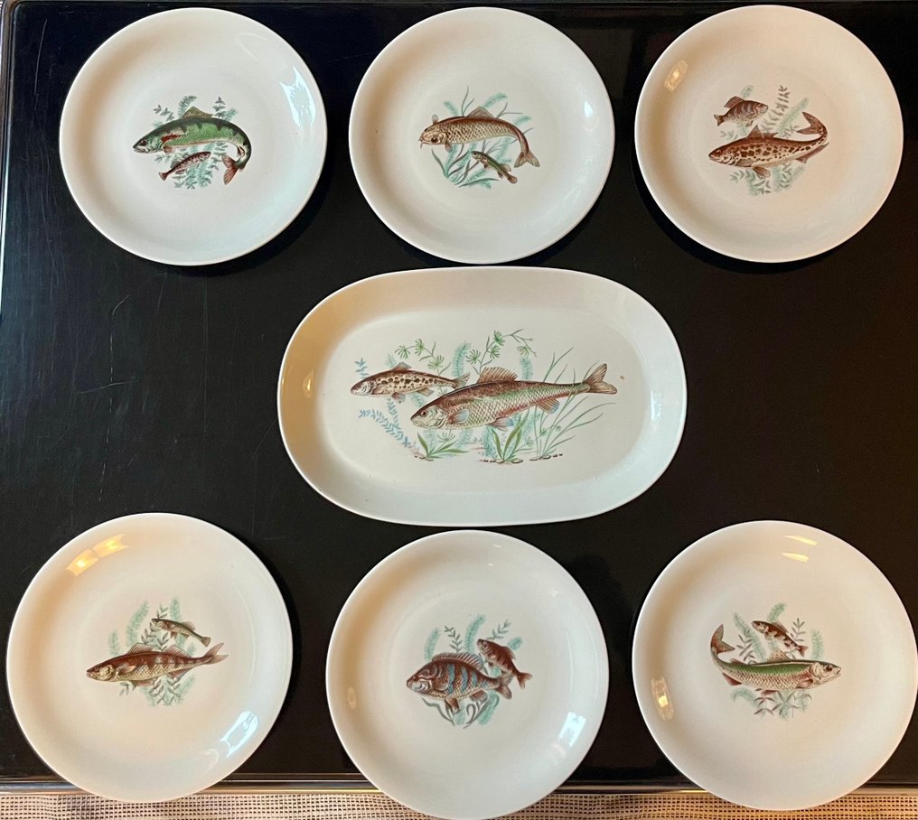 Vohenstrauss Johann Seltmann - Table service for 6 (7) - Porcelain - plate set #4.3