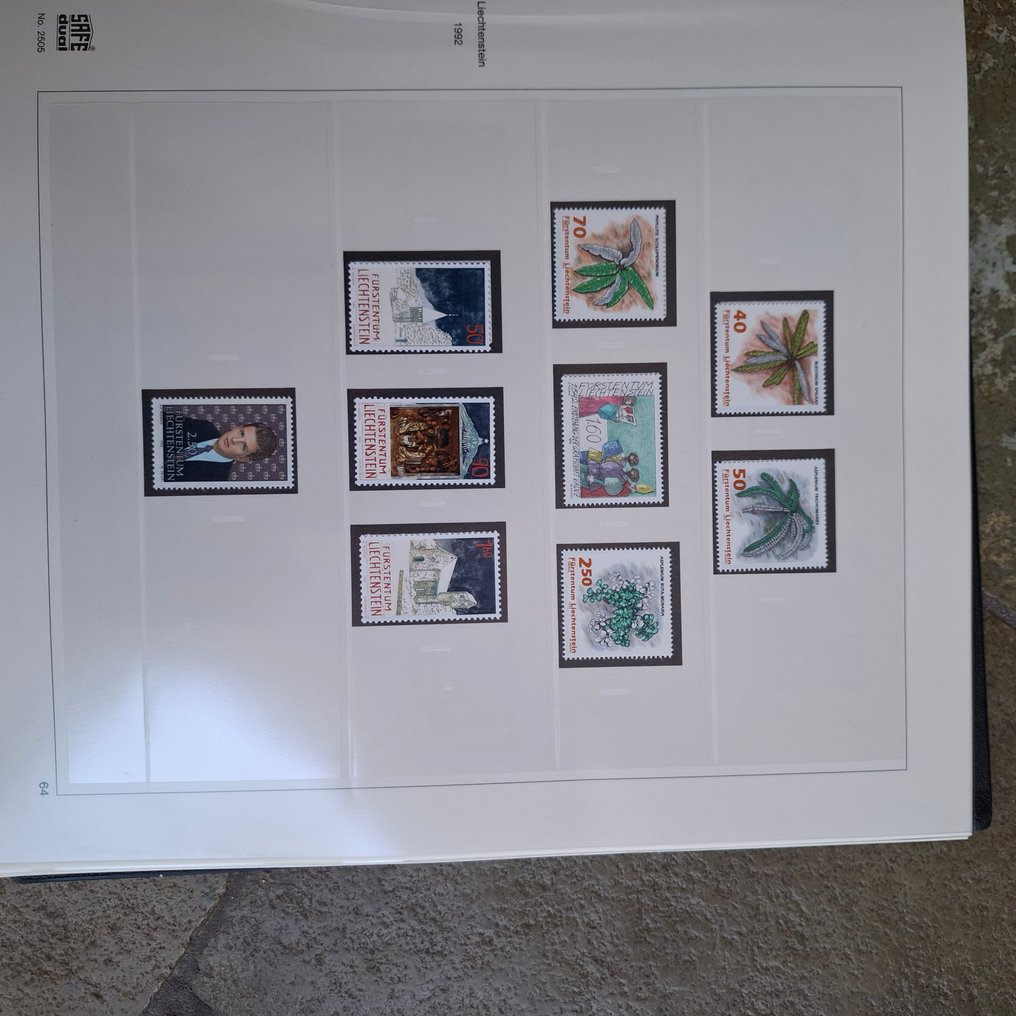Liechtenstein 1970/1992 - Colección completa sin usar en caja fuerte de lujo, formulario, volumen. #3.2