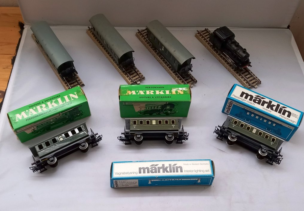 Märklin H0 - 3000/4000/4002/4040/7329 - Modeleltog (8) - BR89 med donderbussen - DB #1.0
