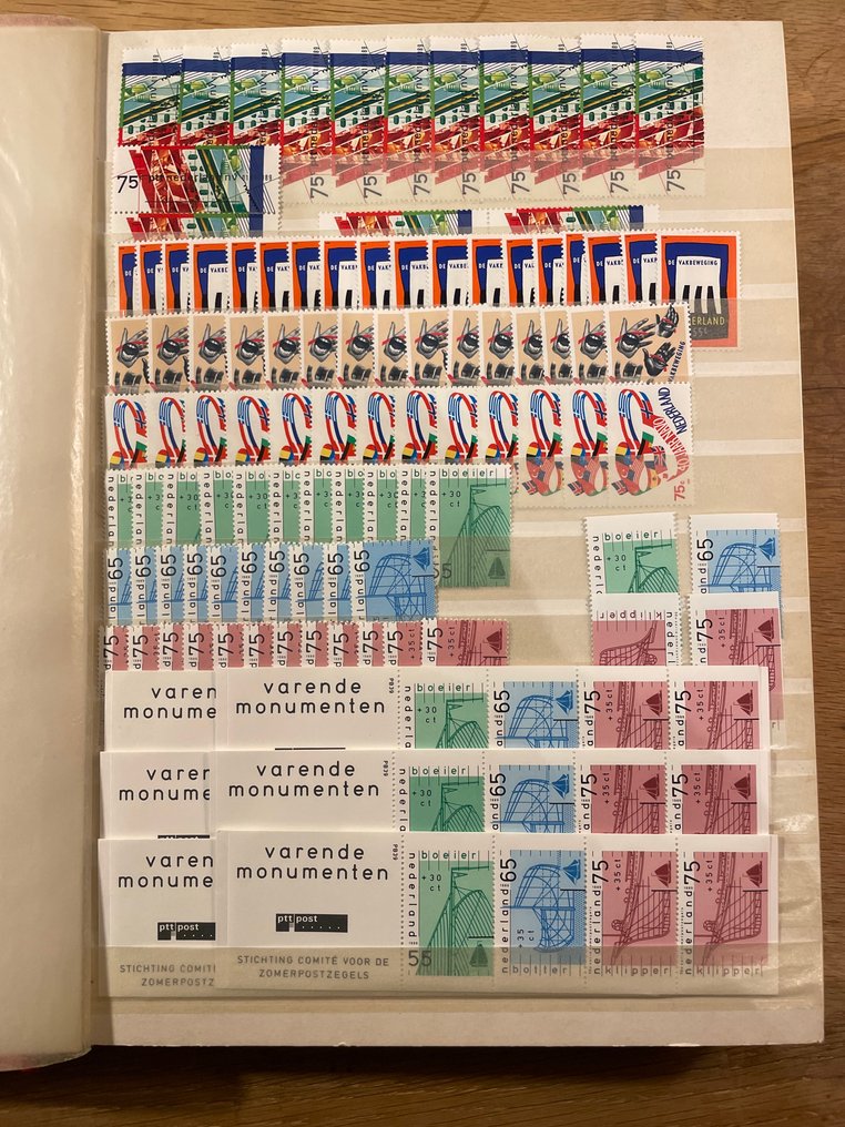 Holanda 1967/2001 - Partida pós-fresco / álbum DAVO com folhas. #1.0