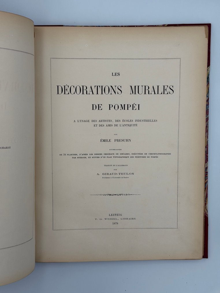 Emile Presuhn - Les Décorations Murales de Pompéi - 1878 #1.0