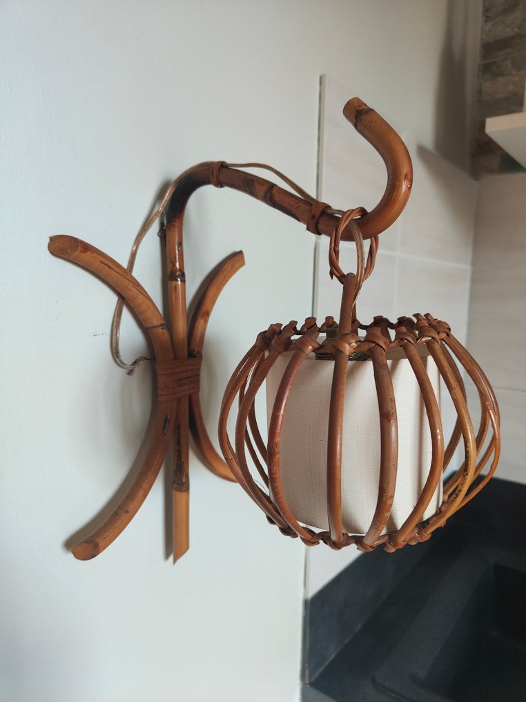 Απλίκα τοίχου - Μπαμπού - Ζεύγος φωτιστικών τοίχου. #1.0