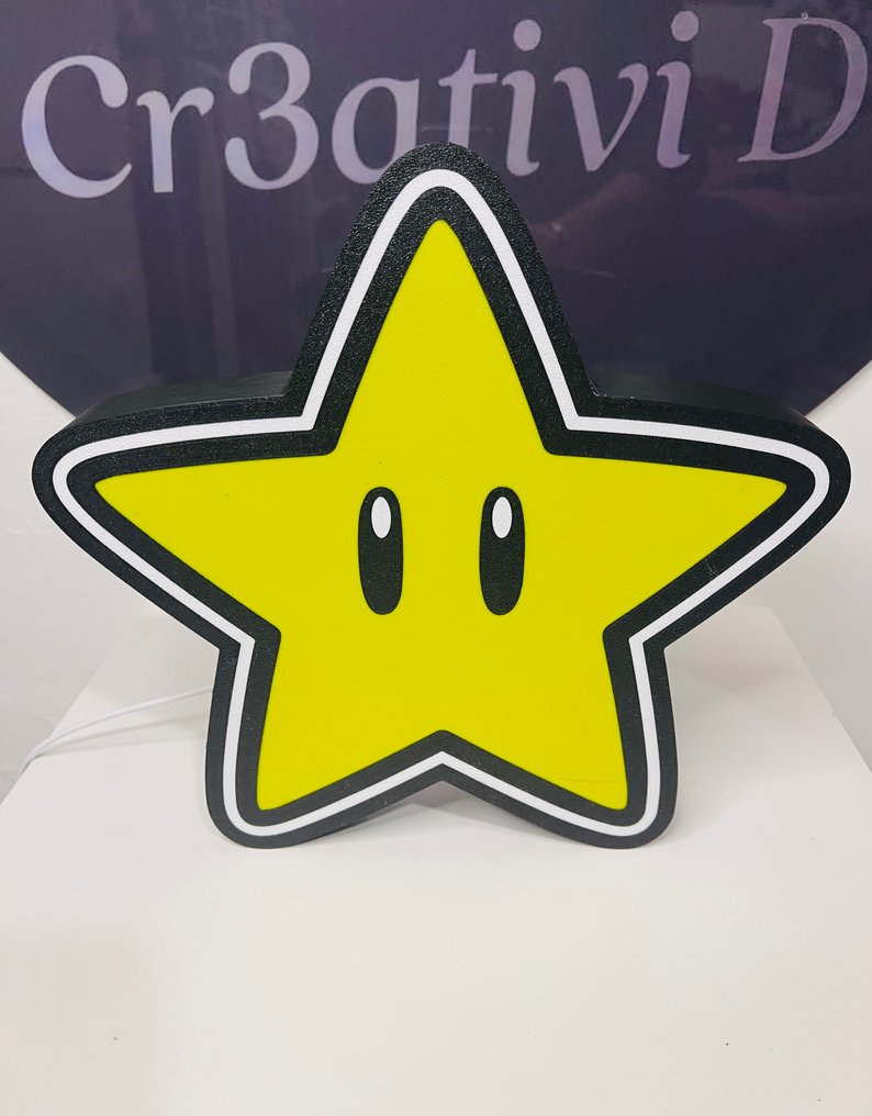 Light sign – Iconic videogame symbol design – Made in Italy - Cr3ativid - Lightbox - Plastic #2.1