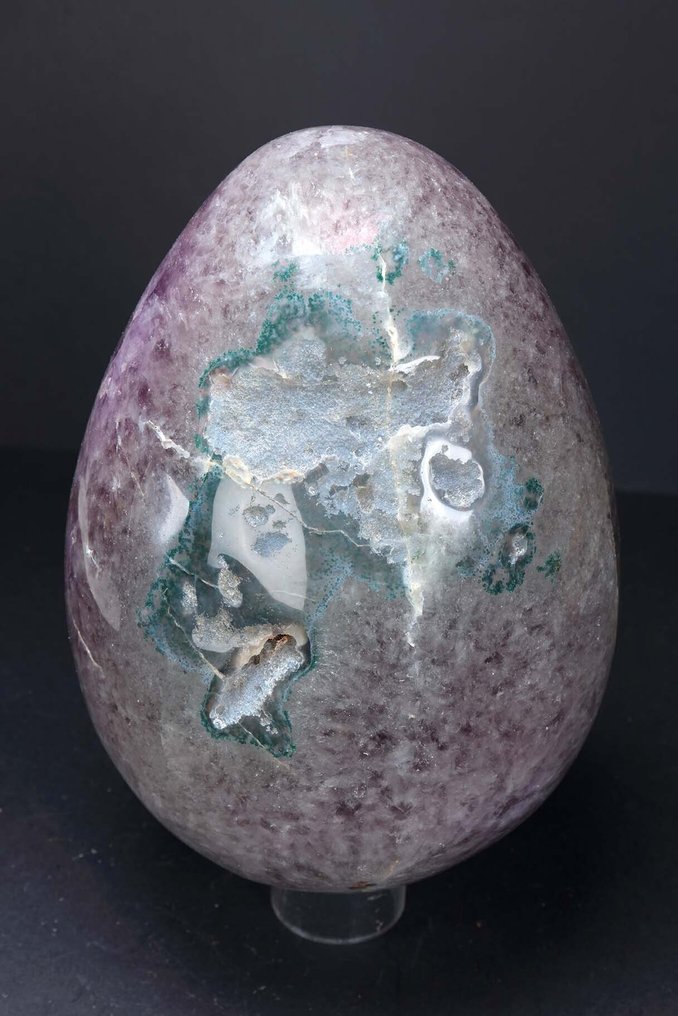 Amethyst Egg - Height: 28 cm - Width: 18 cm- 9.29 kg #3.2