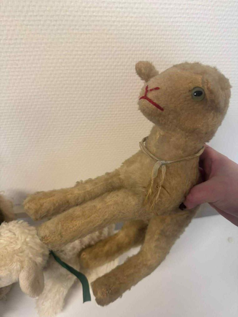 Steiff  - Κούκλα Konvolut: Altes Pferd + 2 Lämmer - 1930-1940 - Γερμανία #1.0