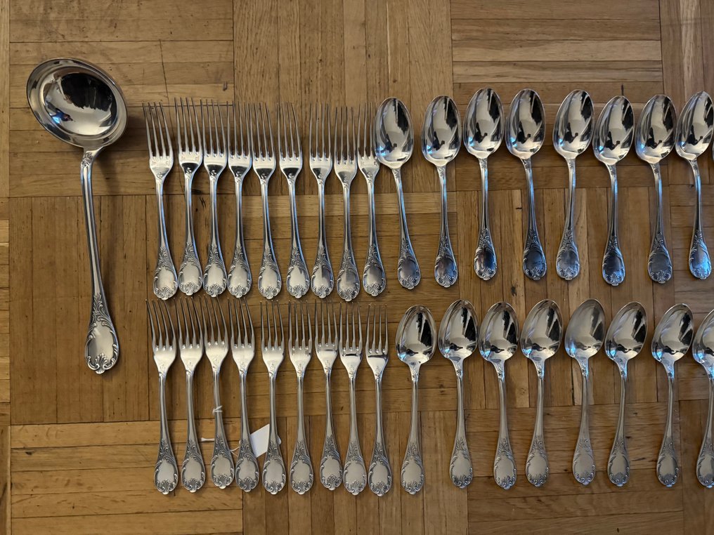 Christofle - Servizio di posate (63) - Marly - Placcato argento #1.0