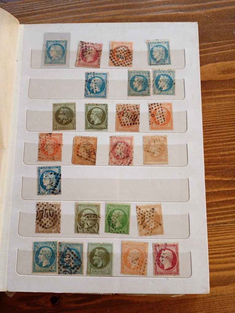 法国 1852/1930 - 超过200枚古老法国邮票的集块 #1.0