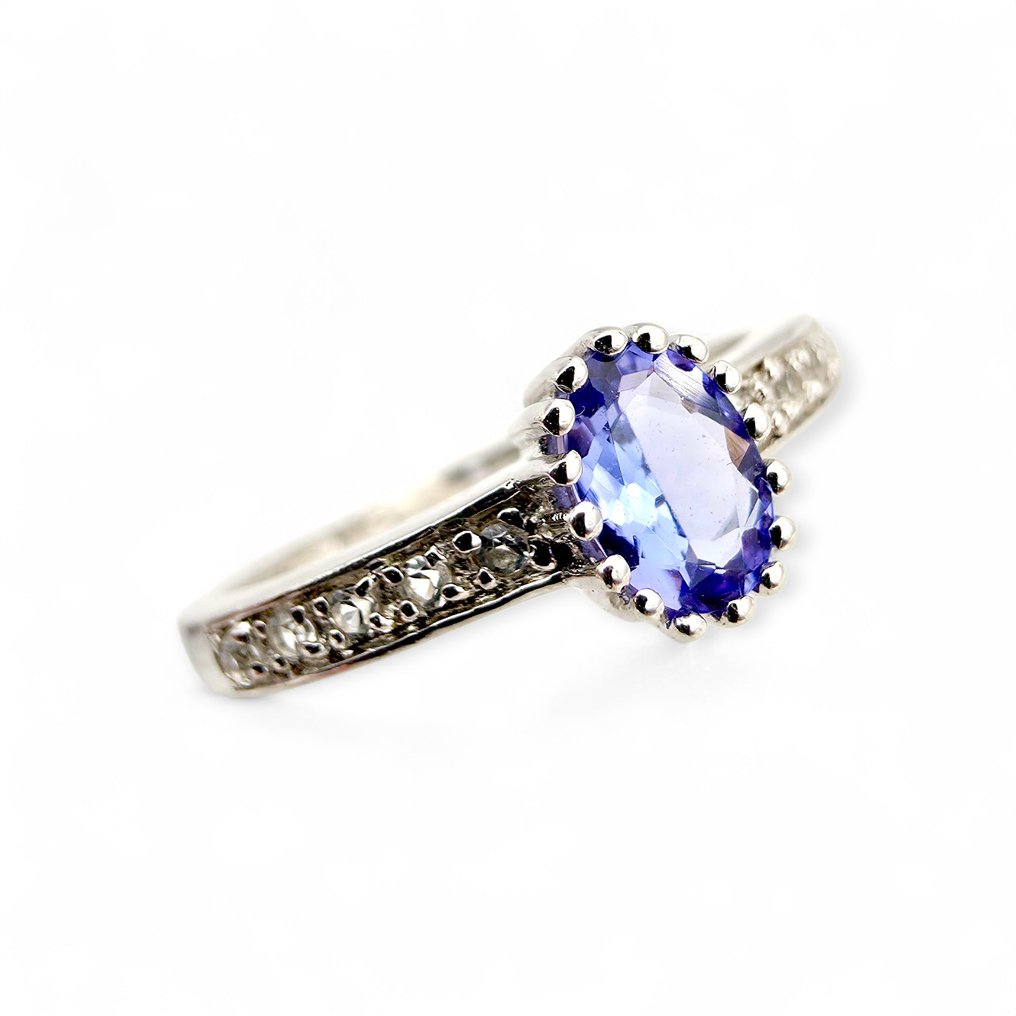 Senza prezzo di riserva - Anello Argento - Tanzanite (Certificata) #3.2