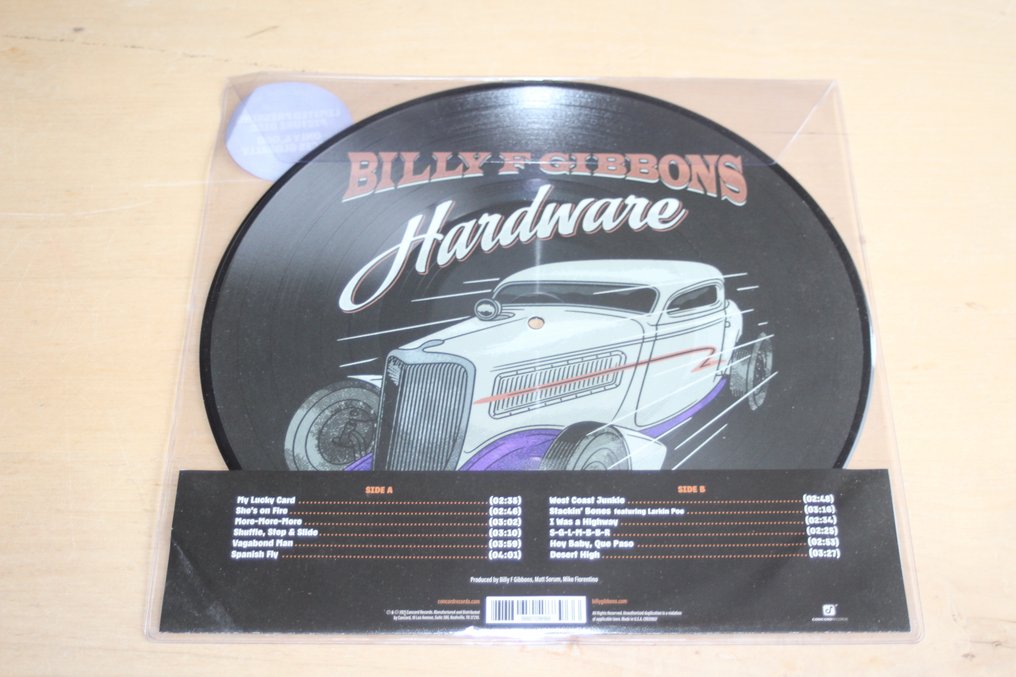 ZZ-Top - Billy F Gibbons – Hardware Picture Disc + Memorabilia Items - LP专辑(单品) - 2022 #3.2