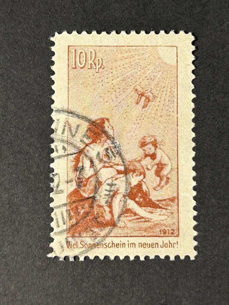 Schweiz 1912/1918 - Schweiz – Pro Juventute 1912–1918 – Tidlige semi-postale udgaver – Brugt – SBK 2018 værdi CHF 820 #2.1