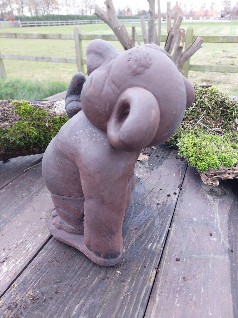 Posąg, garden statue of a troll mythical creature - 25 cm - cast stone #4.3