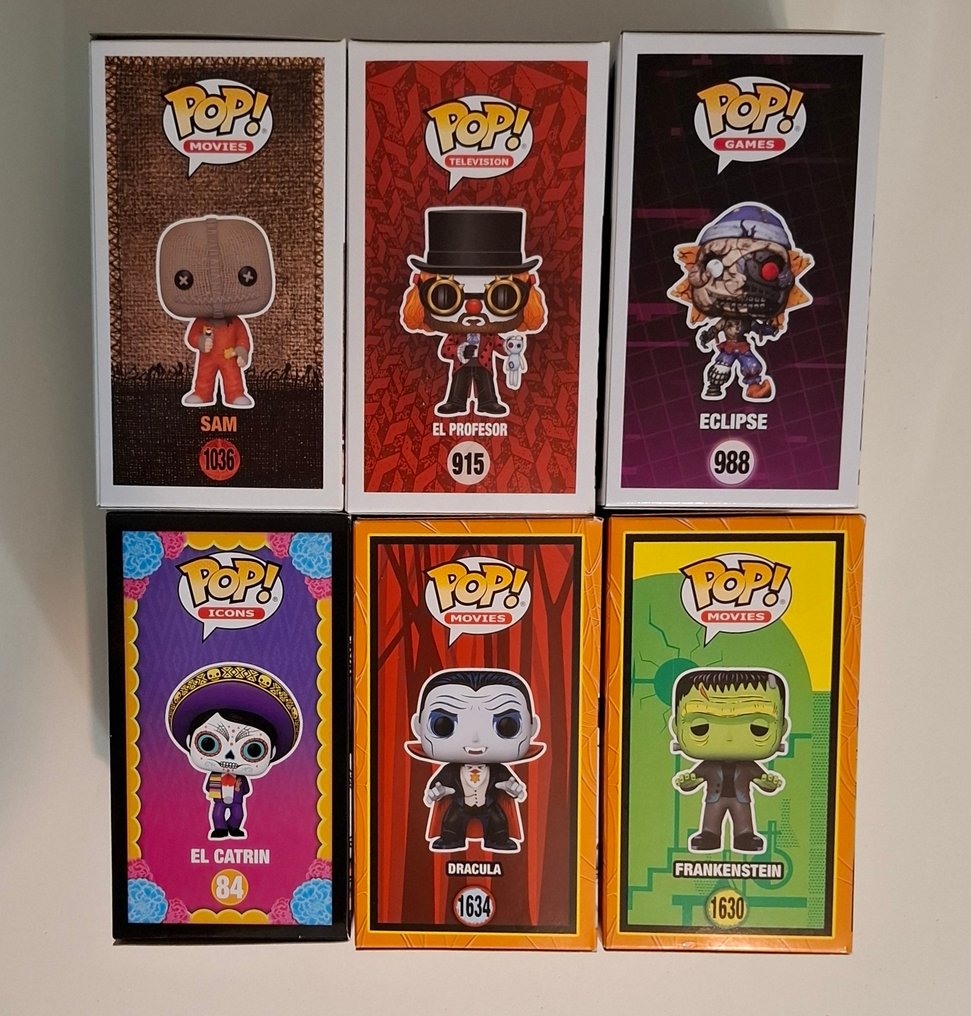 Funko  - Funko Pop Sam; El Profesor; Eclipse; El Catrin; Dracula; Frankenstein - Depois de 2020 - Portugal #4.3