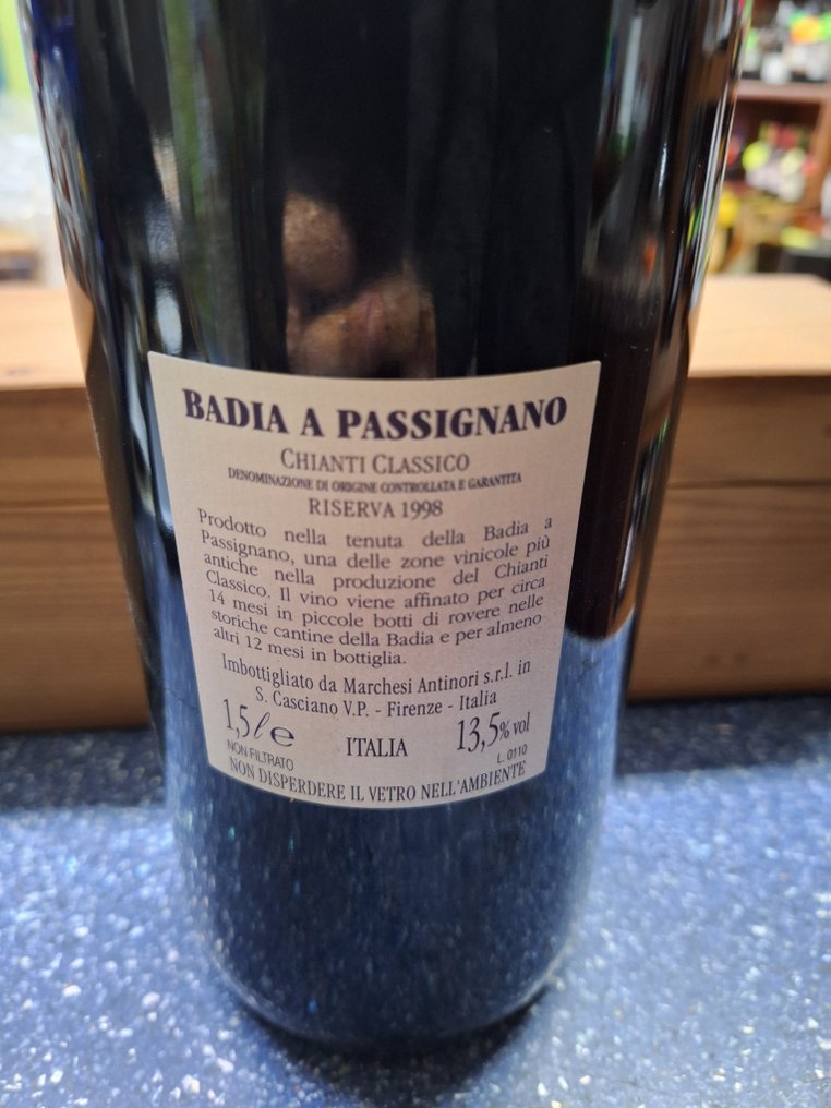 1998 Marchesi Antinori, Badia a Passignano - Chianti Classico Riserva - 1 Magnum (1,5 L) #1.0
