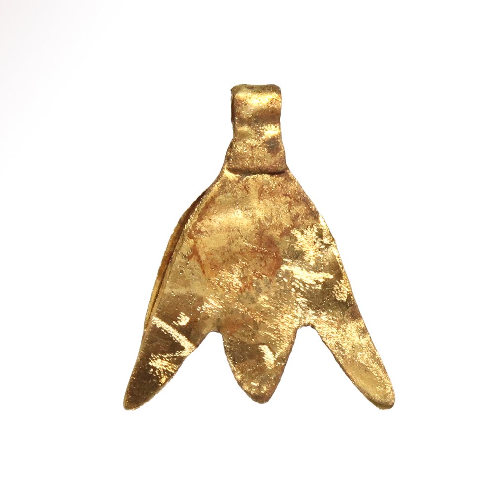 Αρχαία Αιγυπτιακή Χρυσός Μενταγιόν Lotus για ένα κολιέ. #1.0