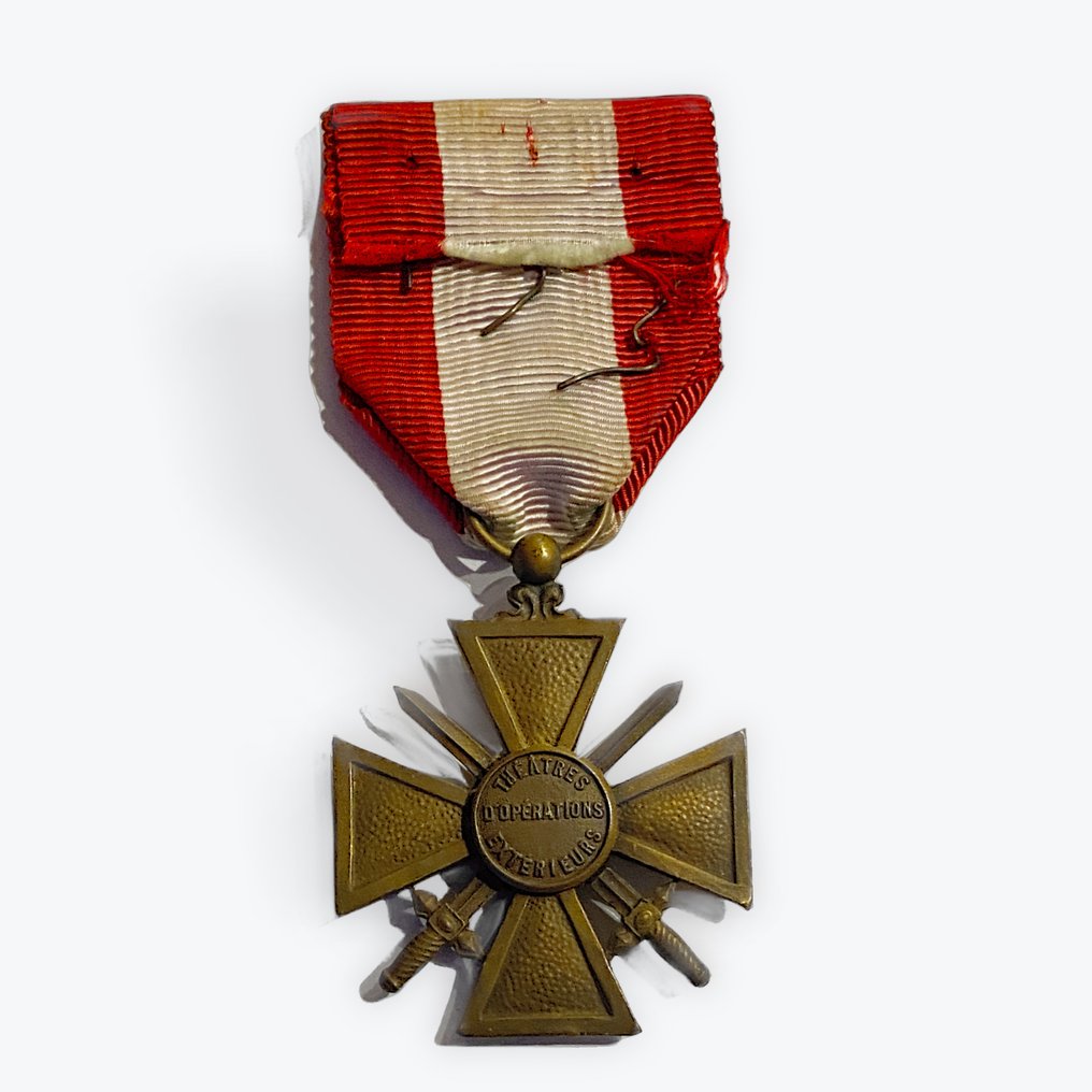 法國 - 軍功章 - 外部行动剧场十字章 3次引用 #2.1