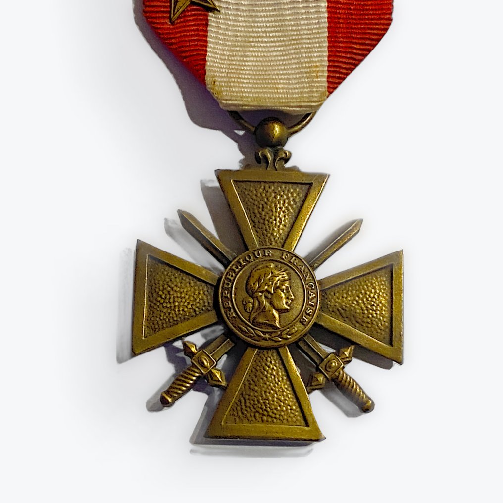 法國 - 軍功章 - 外部行动剧场十字章 3次引用 #3.2