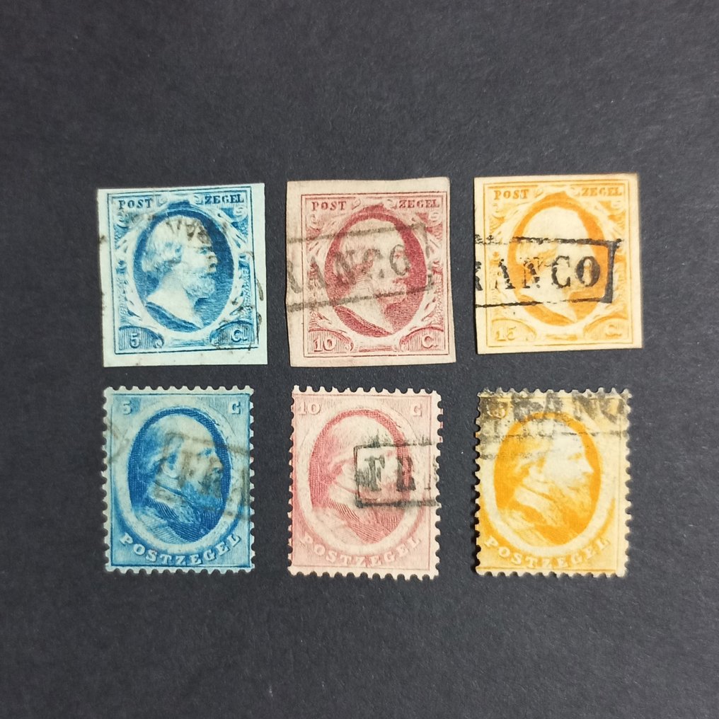 荷蘭 1852/1864 - Koning Willem III 1852-1864 - NVPH 1-6 #1.0