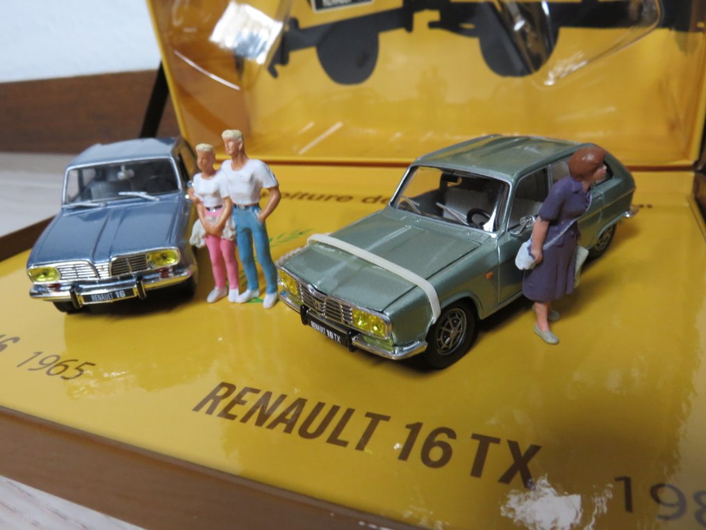Norev 1:43 - Model sedan (5) - Coffret 40 ans de la Renault 16 (1965-1980) en édition limitée - with 3 figurines at scale: unique piece Not for Sale #4.3