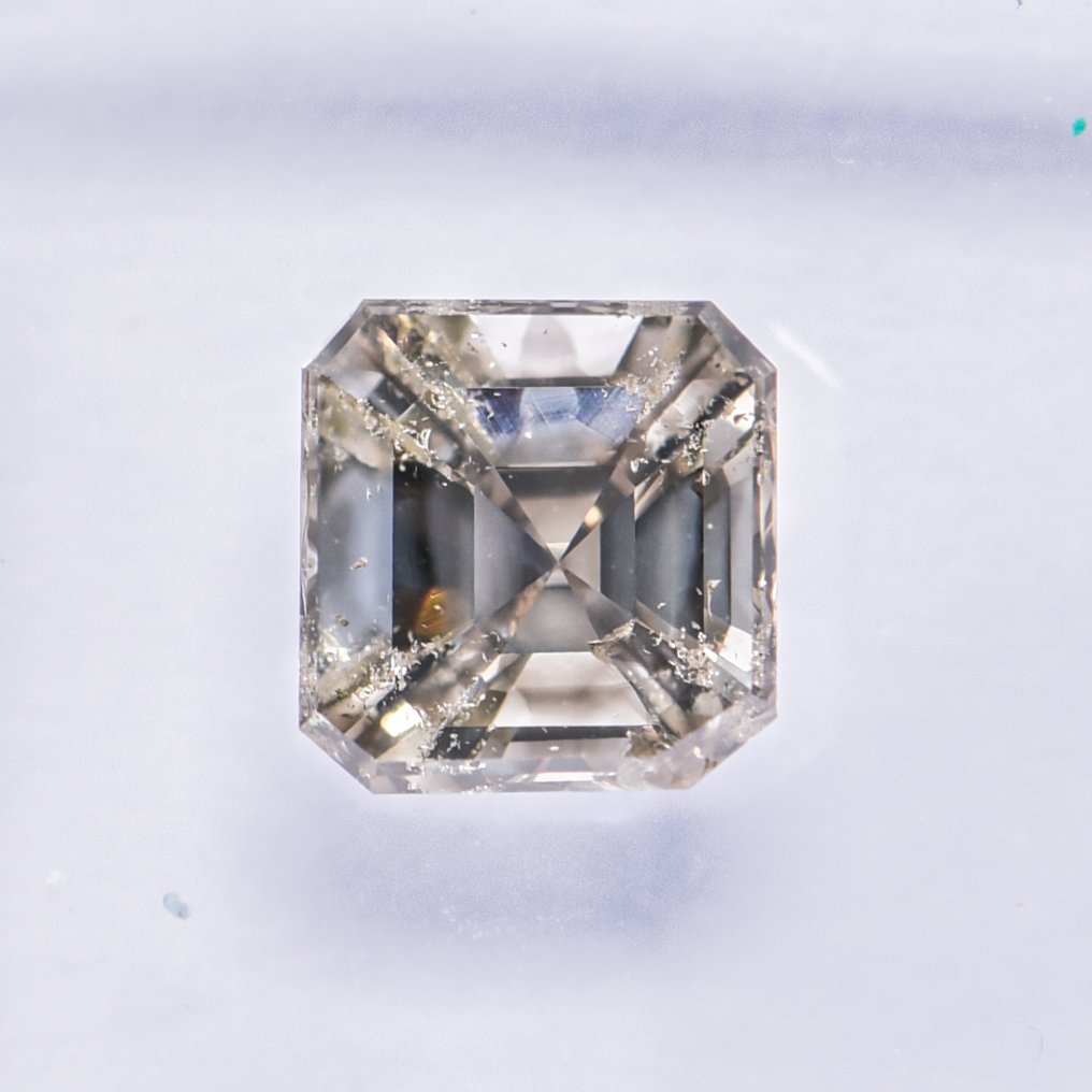 没有保留价 - 1 pcs 钻石  (天然色彩的)  - 1.00 ct - 祖母绿 - Fancy light 稍帶綠色的 黄色 - SI2 微内含二级 - 国际宝石研究院（IGI） - VG #4.3