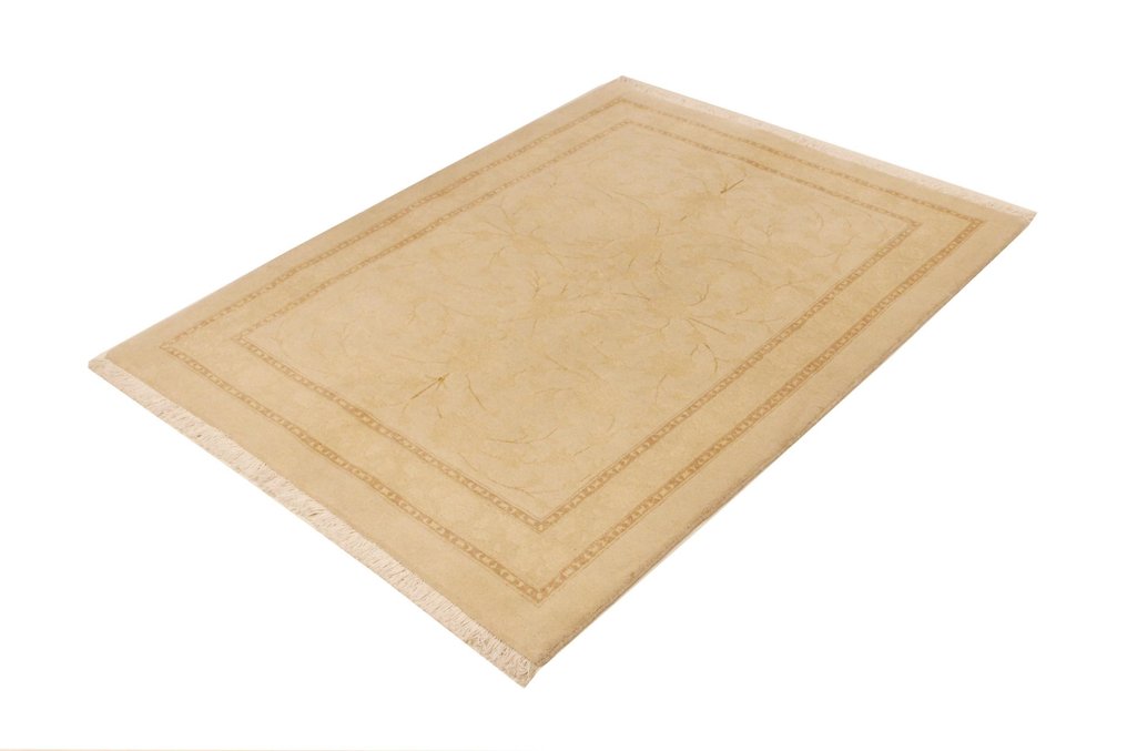 Modern designer carpet with silk - Rug - 160 cm - 117 cm - Natural colors #1.0