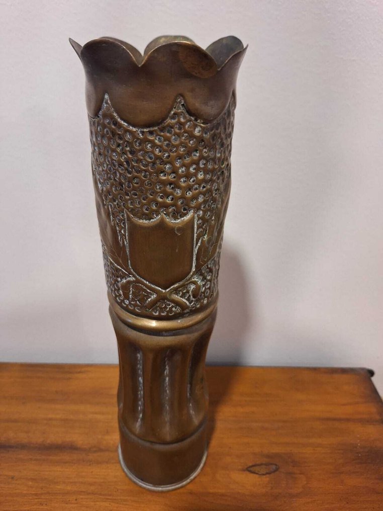 法国 - 一套一战时期的壕沟艺术/壕沟艺术75毫米炮弹 - 軍用配件 #2.1