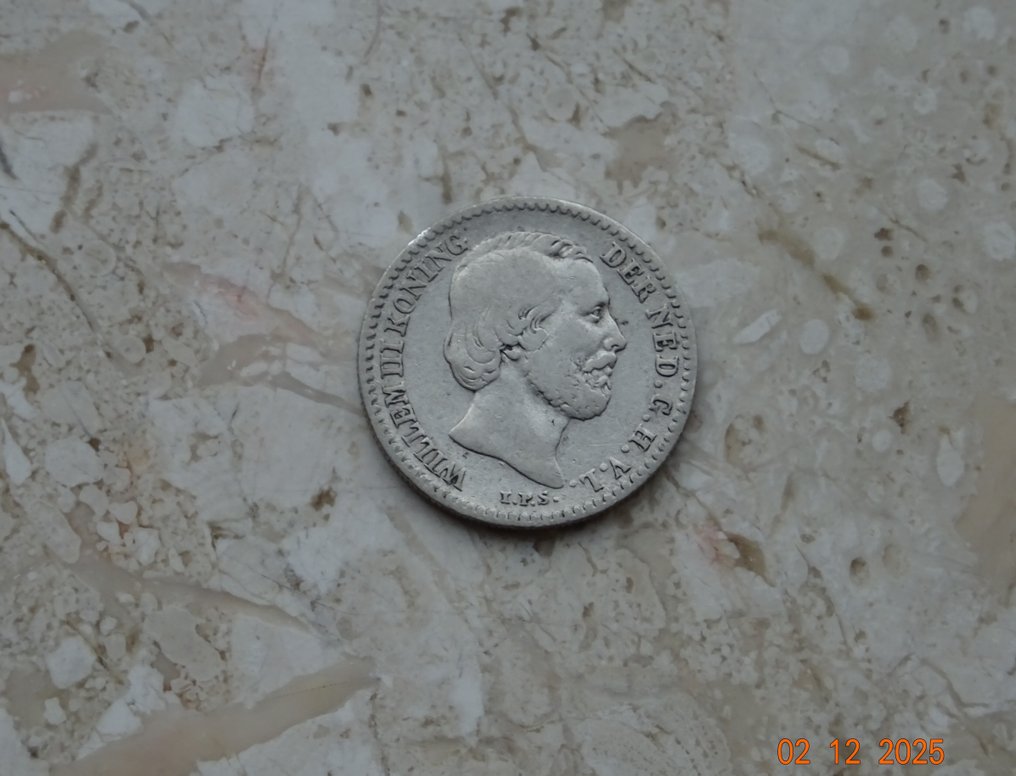 Ολλανδία. Willem III. 10 Cents 1853 (χωρίς τιμή ασφαλείας) #2.1