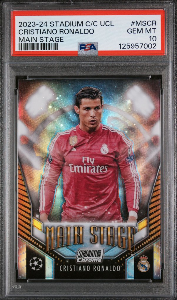 2023/24 Topps Chrome Cristiano Ronaldo #MSCR Serialised card, Graded card - PSA 10 Graded card #1.0