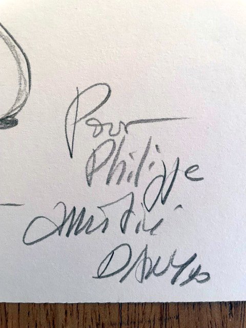 Dany - 1 Original drawing - Colombe nue - 1990 #3.2