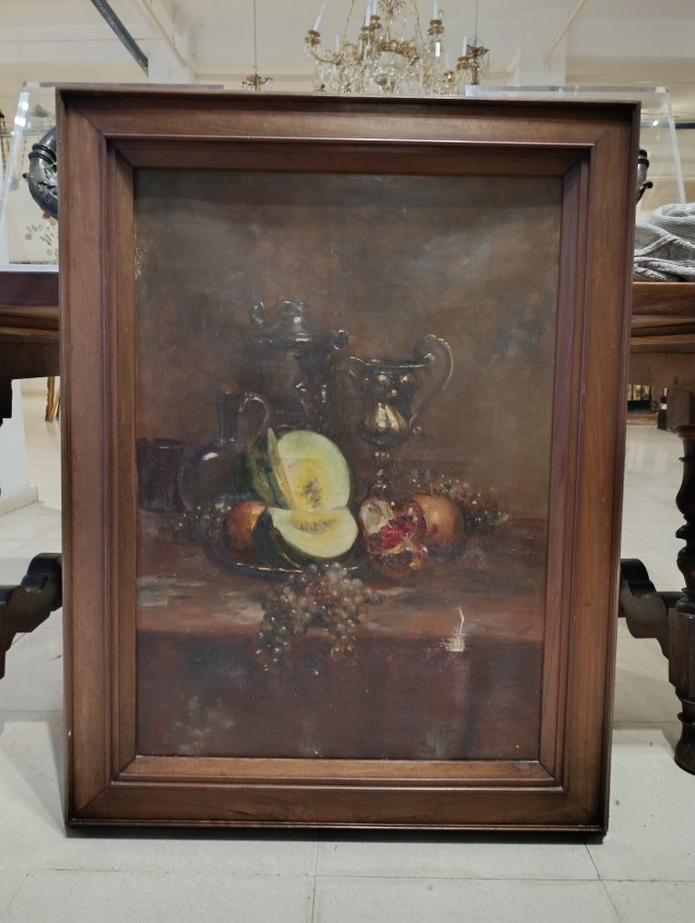 Escuela española (XIX-XX) - Bodegon de frutas #1.0
