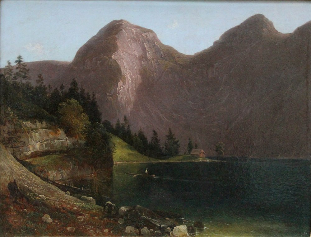Franz Steinfeld (1787-1868) - View of a lake in the Austrian Salzkammergut #2.1