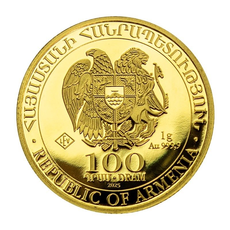 1 克 - 金色 .999 - 2025 - Noah's Ark fine gold #2.1