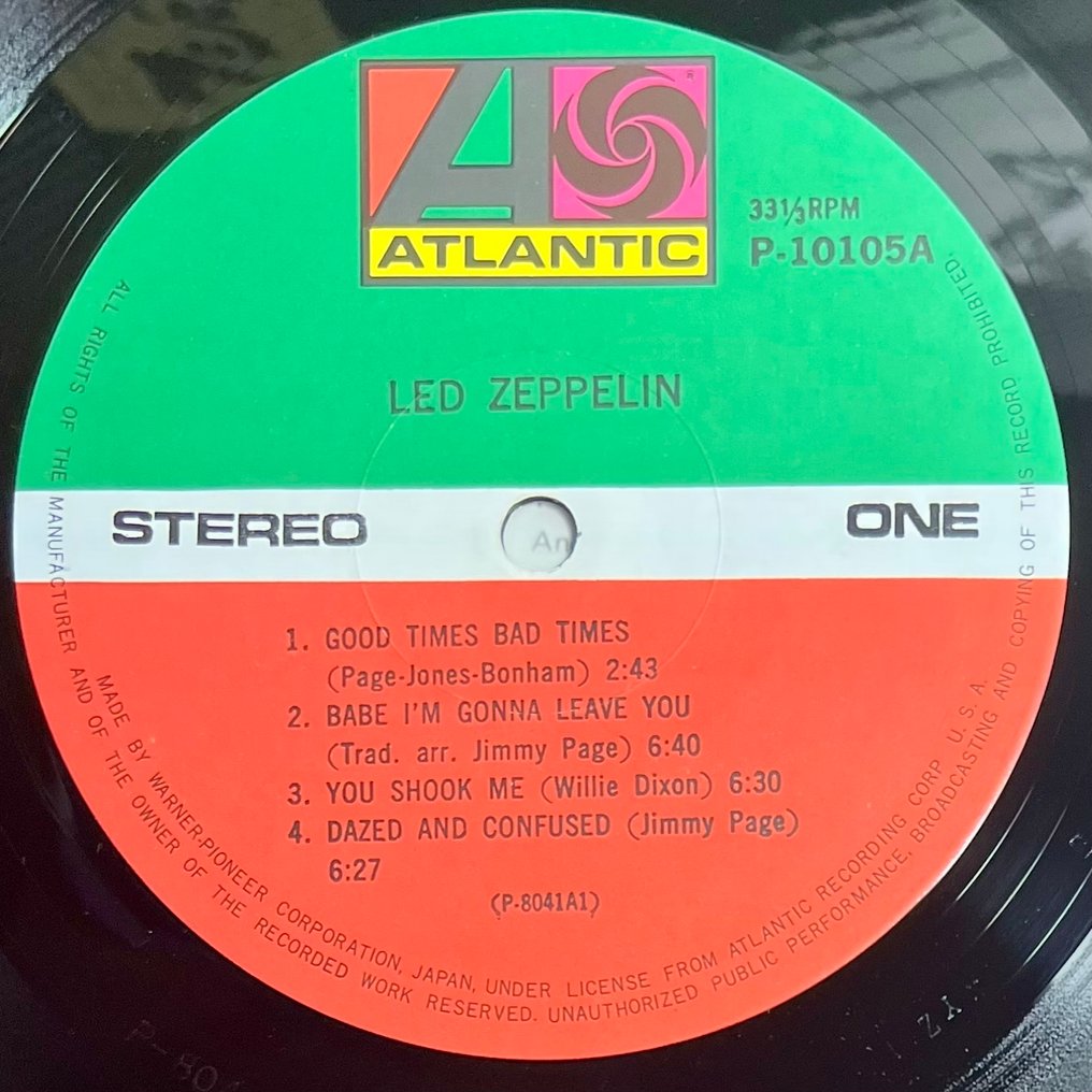 Led Zeppelin - Led Zeppelin - Japan - Perfect copy - close to Mint ! - LP Album (stand-alone item) - Japanese pressing, Stereo - 1979 #3.2
