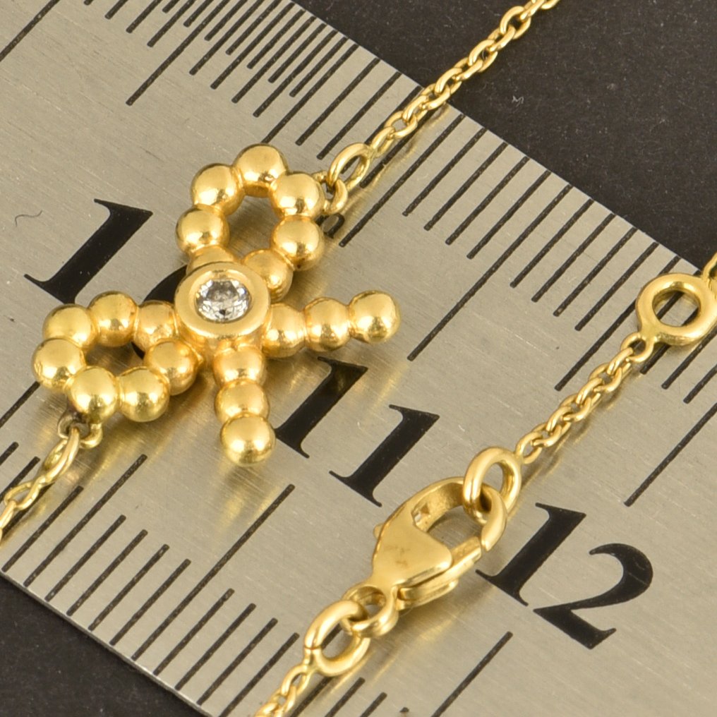 Bracelet - 18 carats Or jaune Diamant (Naturelle)  #3.2