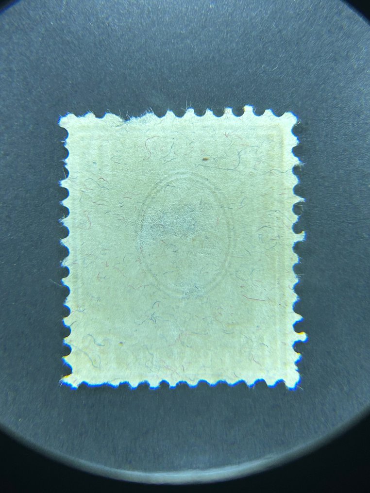 Schweiz 1881/1881 - Schweiz – 1 Franc 'Siddende Helvetia', guldprint på fibret papir (Faserpapier) SBK nr. 52 - SBK no. 52/Mi. 44 #4.3