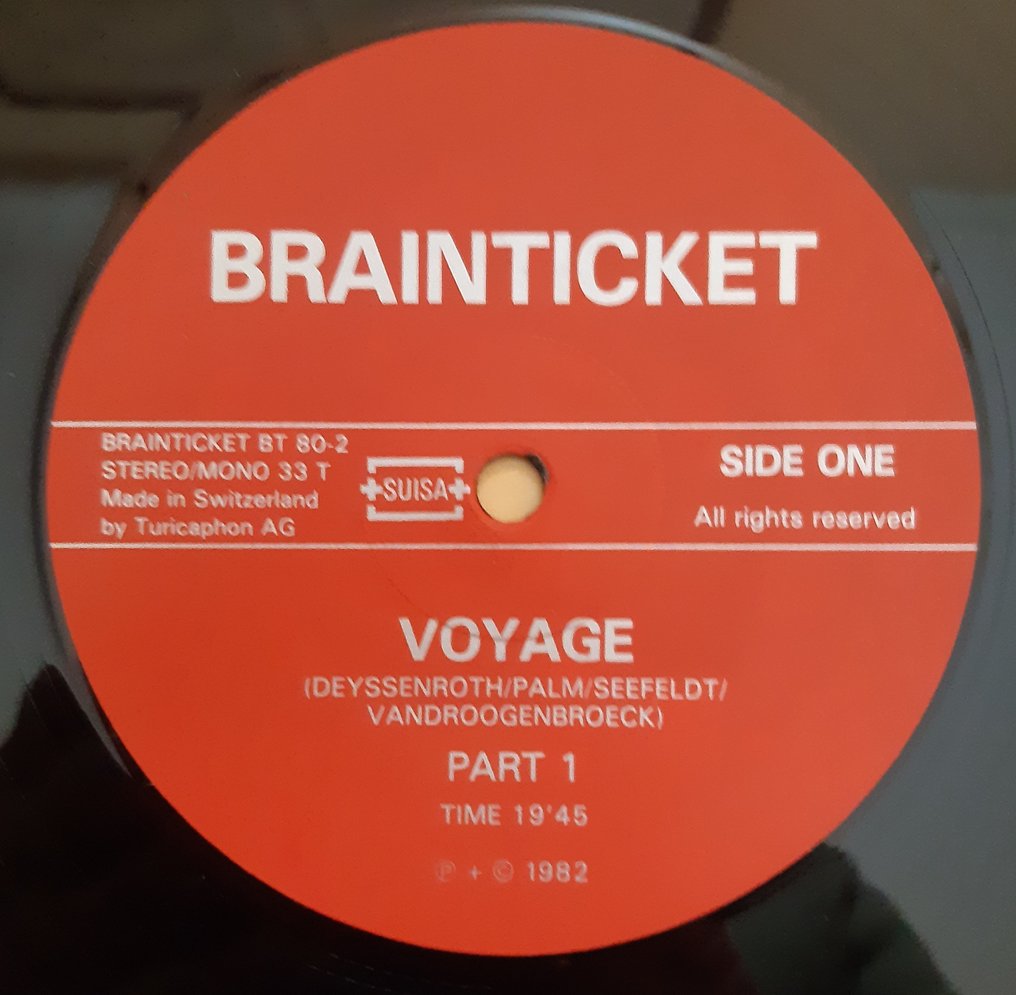Brainticket, Kraftwerk - Voyage (1st Pressing) / Radio-Activity (Ltd., Yellow) - Multiple titles - LP - Coloured vinyl, Reissue - 1982 #3.2