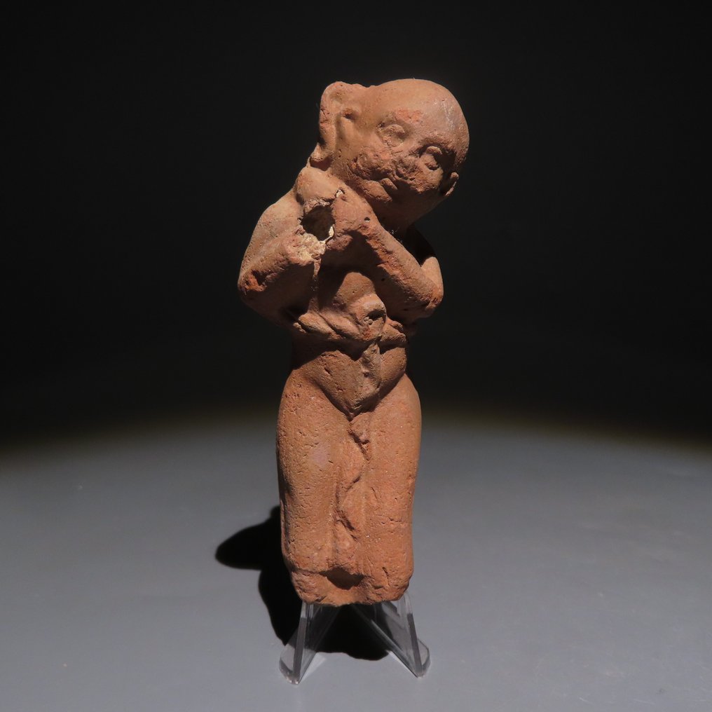 古埃及 Terracotta Hapocrates 神像。公元前3至1世纪。高8.5厘米。"Heritage Collection"。 #1.0